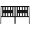 vidaXL Cabecero madera maciza de pino negro 186x4x100 cm