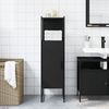 vidaXL Armario de ba&ntilde;o madera de ingenier&iacute;a negro 33x33x120,5 cm