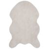 vidaXL Alfombra antideslizante de sint&eacute;tica de conejo OLITE Beige