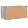vidaXL Mueble de pared puertas de vidrio gris Sonoma 68,5x37x35 cm