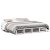 vidaXL Estructura de cama sin colch&oacute;n madera maciza blanca 200x200 cm