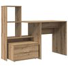 vidaXL Escritorio Roble artisan Madera de ingenier&iacute;a
