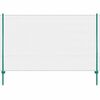 vidaXL Valla de malla de alambre con postes de acero 25x2 m verde
