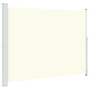 vidaXL Toldo lateral retr&aacute;ctil para patio color crema 220x300 cm