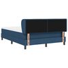 vidaXL Cama tipo Box Spring con colch&oacute;n Azul 140 x 200 cm tela