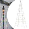 vidaXL &Aacute;rbol de Navidad en asta de bandera 200 LED de colores 180 cm
