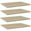 vidaXL Estante estanter&iacute;a 4 uds contrachapada roble Sonoma 40x30x1,5cm