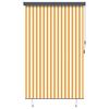 vidaXL Estor enrollable de exterior blanco y naranja 160x250 cm
