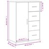vidaXL Aparadores 2 uds madera de ingenier&iacute;a gris Sonoma 60x31x84 cm
