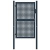 vidaXL Puerta de valla de acero antracita 102x200 cm