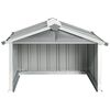 vidaXL Cobertizo para cortac&eacute;sped acero galvanizado gris 92x97x63 cm