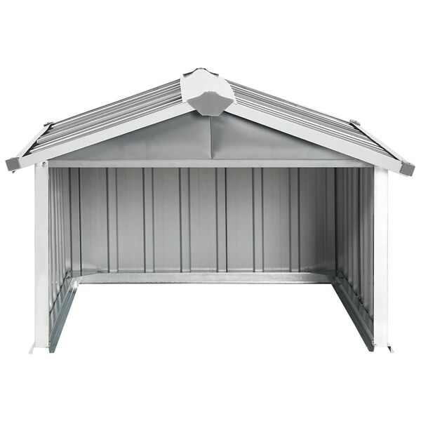 vidaXL Cobertizo para cortac&eacute;sped acero galvanizado gris 92x97x63 cm