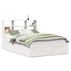 vidaXL Estructura de cama sin colch&oacute;n madera maciza de pino 160x200 cm