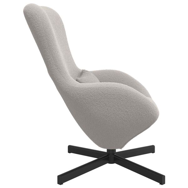 vidaXL Sill&oacute;n huevo Gris Claro 63 x 73 x 90 cm tela