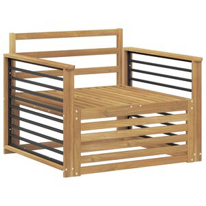 vidaXL Sof&aacute; de exterior Madera de Acacia S&oacute;lida Blanco