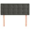 vidaXL Cabecero de terciopelo gris oscuro 80x5x78/88 cm