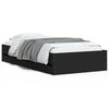 vidaXL Cama con cajones madera de ingenier&iacute;a negro 100x200 cm
