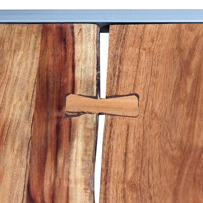 vidaXL Juego de mesas de centro 2 unidades madera maciza de acacia