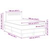 vidaXL Cama tipo Box Spring con colch&oacute;n 120 x 190 cm Cuero sint&eacute;tico