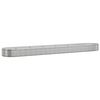 vidaXL Jardinera arriate acero galvanizado plata 544x100x36 cm