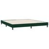 vidaXL Cama box spring sin colch&oacute;n terciopelo verde oscuro 180x210 cm