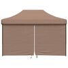 vidaXL Carpa de Fiesta Marr&oacute;n 279 x 410 x 315 cm Tela Oxford