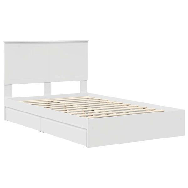 vidaXL Cama con almacenamiento 120 x 190 cm Madera de ingenier&iacute;a