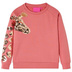 Sudadera infantil rosa envejecido 92