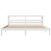 vidaXL Cama sin colch&oacute;n madera maciza de pino blanca 180x200 cm