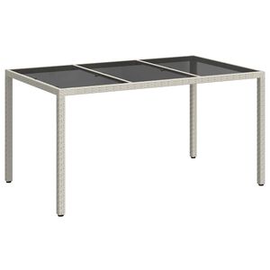vidaXL Mesa de Jard&iacute;n 150 x 90 x 75 cm rat&aacute;n sint&eacute;tico
