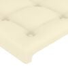 vidaXL Cama box spring con colch&oacute;n cuero sint&eacute;tico crema 100x200 cm