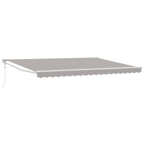 vidaXL Toldo Gris Claro 450 x 300 x 165 cm Poli&eacute;ster y metal
