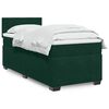 vidaXL Cama box spring con colch&oacute;n terciopelo verde oscuro 100x200 cm