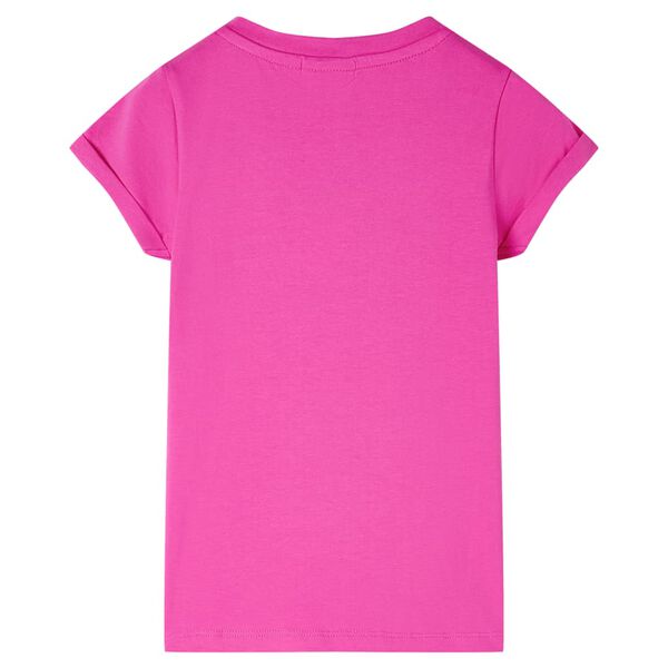 Camiseta infantil rosa oscuro 116