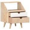 vidaXL Mesita de noche de madera maciza de mango 40x30x50 cm
