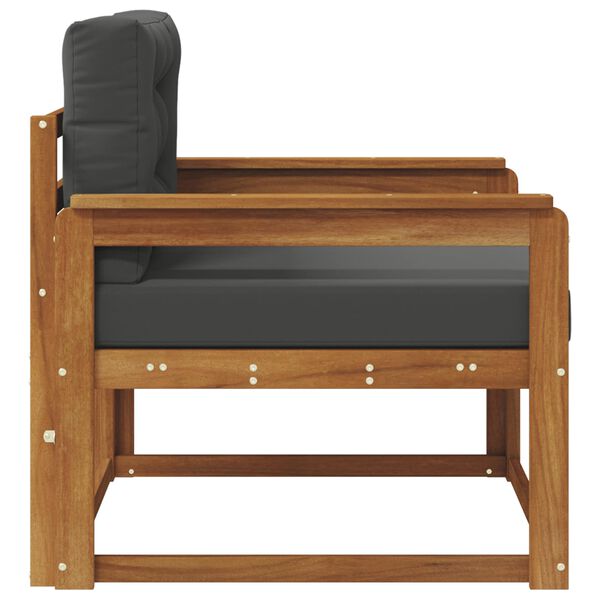 vidaXL Sof&aacute; intermedio de exterior Madera de Acacia S&oacute;lida Natural