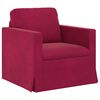 vidaXL Sof&aacute; 2 pcs Rojo vino 138 x 78 x 80 cm Terciopelo