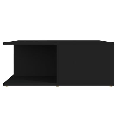 vidaXL Mesa de centro madera contrachapada negro 80x80x31 cm
