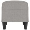 vidaXL Banco de tela gris claro 70x35x41 cm