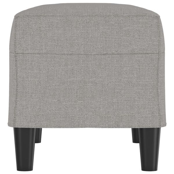 vidaXL Banco de tela gris claro 70x35x41 cm