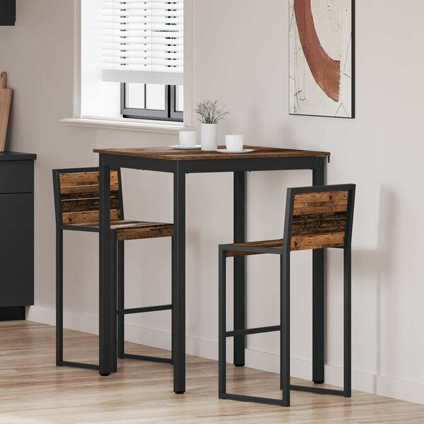 vidaXL Mesas de comedor Madera de ingenier&iacute;a