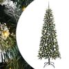 vidaXL &Aacute;rbol de Navidad artificial Verde 210 cm PVC, Pl&aacute;stico y Acero