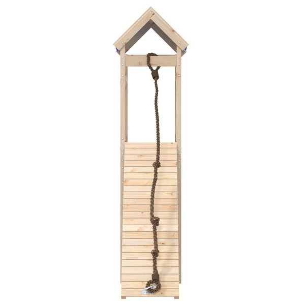 vidaXL Parque infantil de exterior de madera maciza de pino