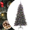 vidaXL &Aacute;rbol de Navidad artificial Verde 210 cm PVC, Pl&aacute;stico y Acero