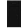 vidaXL Armario de escritorio madera contrachapada negro 40x49x75 cm