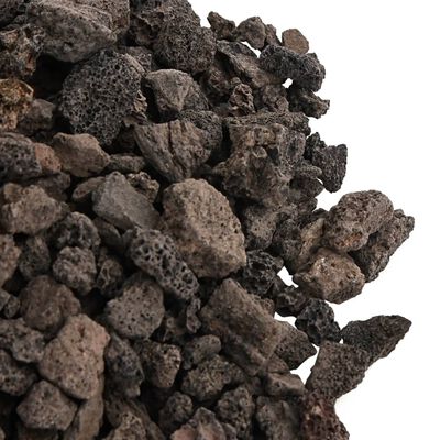 vidaXL Rocas volcánicas negras 10 kg 1-2 cm