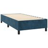 vidaXL Cama box spring con colch&oacute;n terciopelo azul oscuro 80x200 cm
