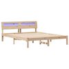 vidaXL Estructura de cama Marr&oacute;n 150 x 200 cm Madera de pino macizo
