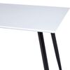 vidaXL Mesa de comedor MDF blanco y negro 120x60x74 cm