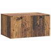vidaXL Mueble para TV de pared Madera envejecida 59,5 x 41 x 30 cm